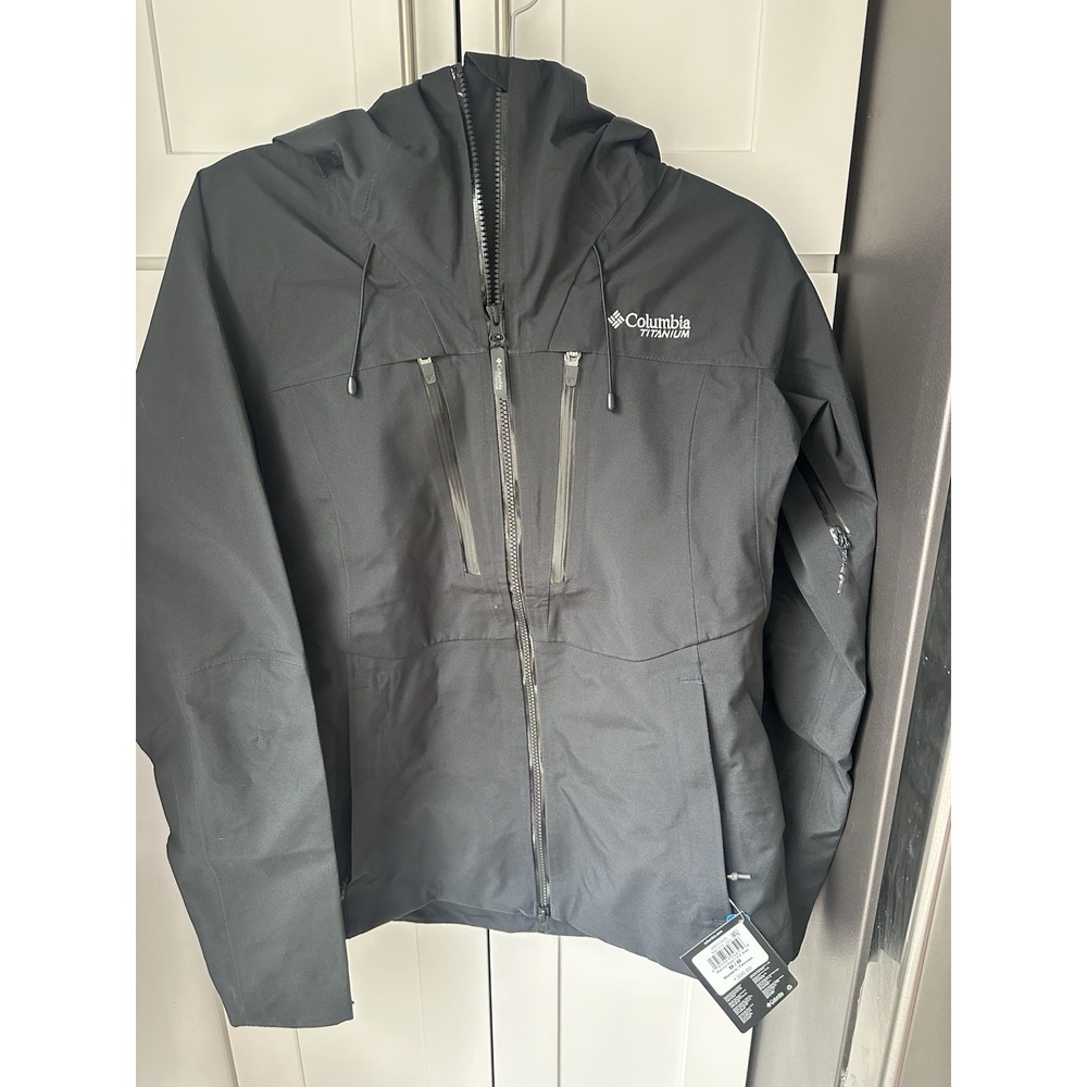 Women's Columbia Platinum Peak II 3L Shell Titanium (Black) Sz M $300 Retail